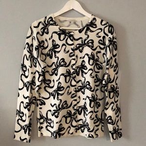 NEW TALBOTS RIBBON PRINT CARDIGAN SIZE:S